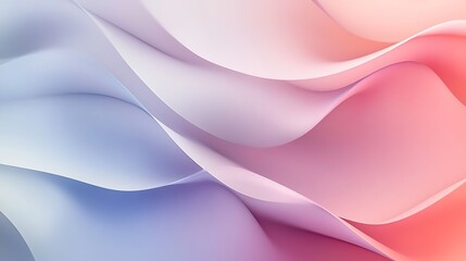 Obraz premium Abstract Pastel Waves Soft Color Gradient Design