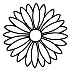 Daisy Delight line art art vector