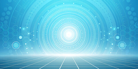 A Mesmerizing Abstract Technology Background Featuring Striking Visuals and Dynamic Elements