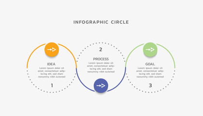 Vector infographic business template colorful design