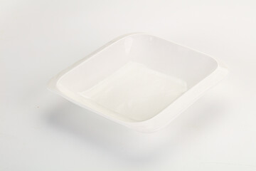 White ceramic empty bowl dishware