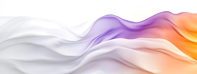 Fototapeta premium White abstract background, white color of fabric with waves
