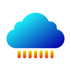 Cloud computing simple icon