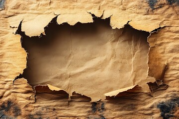Torn Vintage Paper Texture for Creative Design and Background Concepts