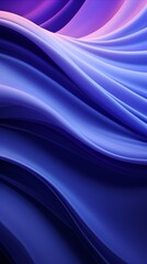 Obraz premium Digital technology blue and purple abstract wave poster background