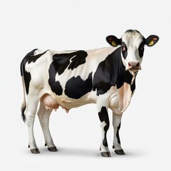 Isolated Cow Illustration: Agriculture, Dairy Industry, Livestock Farming, Animal Husbandry