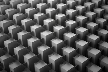 Futuristic gray scale monochrome concrete color abstract geometric pattern background wallpaper decoration texture