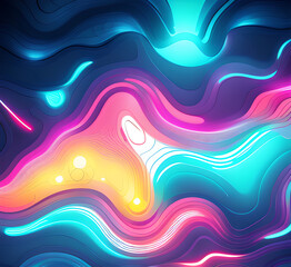 Fototapeta premium Fire sparkles on a black background.showcasing a blend of colorful diagonal lines with a smooth gradient transition from blues to oranges Abstract banner in red and blue tones.generative ai