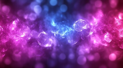 Abstract pink blue glowing smoke.