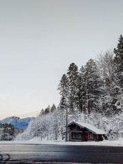 house in the mountains