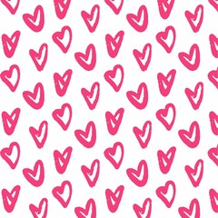 seamless pattern with hearts