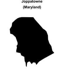 Joppatowne (Maryland) blank outline map