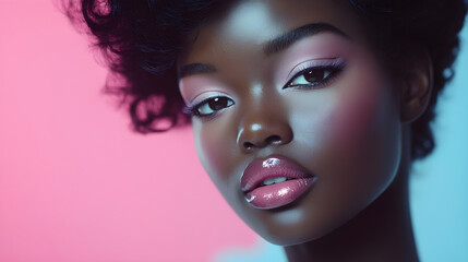 Retro Pastel Charm: A Vogue Fusion of Vintage and Modern Beauty