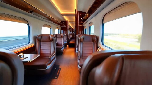 Luxury Train Interior: First Class Comfort and Scenic Views