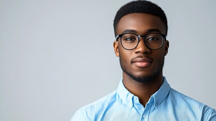Portrait of a Young Man with Glasses