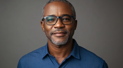 Obraz premium Portrait of a middle-aged African American man