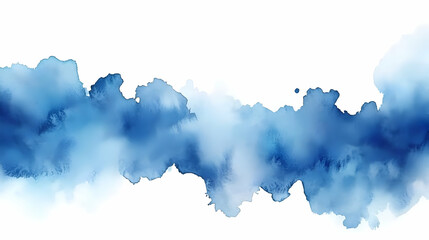 Obraz premium Abstract Blue Watercolor Background