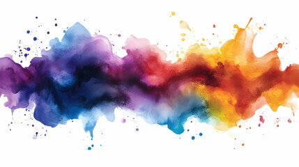 Abstract Watercolor Splashes and Texture