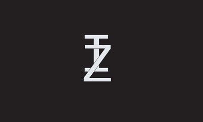 Obraz premium ZI, IZ , I , Z , Abstract Letters Logo Monogram 