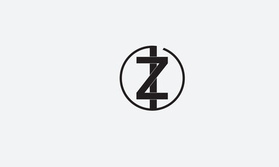 ZI, IZ , I , Z , Abstract Letters Logo Monogram	