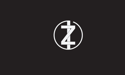 ZI, IZ , I , Z , Abstract Letters Logo Monogram	