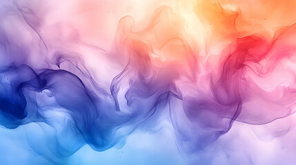 Abstract Colorful Smoke Art Background Design