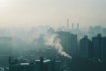 haze in city
