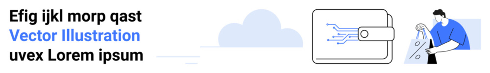 Man analyzing security lock next to digital payment card with circuit board connections. Ideal for fintech, cybersecurity, digital transactions, e-commerce, online safety, secure payments