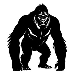 Gorilla Silhouette vector illustration
