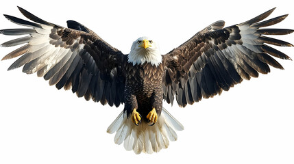 Obraz premium Majestic Eagle in Flight: Wings Spread Wide