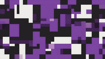 pixel abstract background, making a dynamic aesthetic with color details using a pallet from purple, white, black