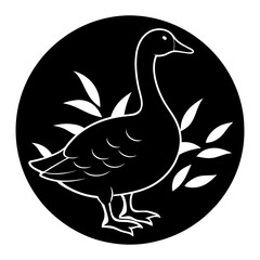 Goose Silhouette vector illustration