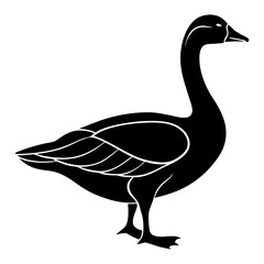 Goose Silhouette vector illustration