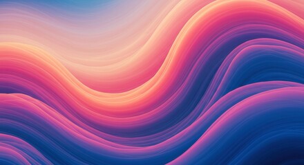 Obraz premium Abstract Fluid Flow: A mesmerizing abstract artwork featuring a dynamic, flowing pattern of vibrant, gradient hues. The image evokes a sense of motion, energy, and fluidity. 