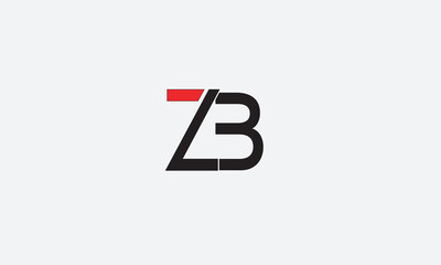ZB, BZ , B , Z , Abstract Letters Logo Monogram