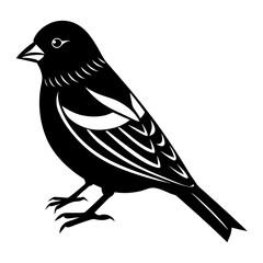Goldfinch Silhouette vector illustration