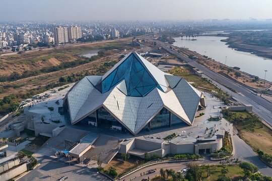 Panoramic view of Surat Diamond Bourse (SDB) is a diamond trade centre located in DREAM City, Surat, Gujarat, India, 
Photo shoot 17 Dec 2023.