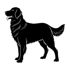 Golden Retriever Silhouette vector illustration