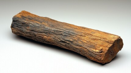 Fototapeta premium Detailed Close-up of a Rustic Brown Wooden Log