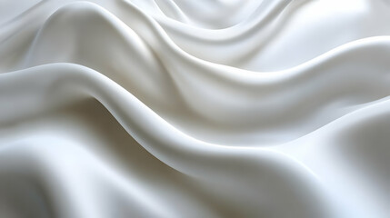 Naklejka premium Flowing White Abstract Background