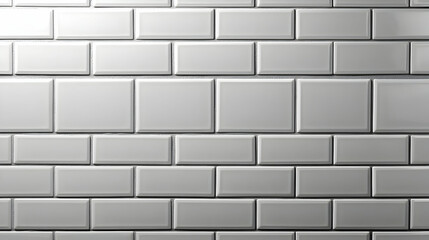 Fototapeta premium White Rectangular Tile Wall Background