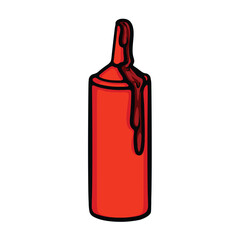Sauce cartoon vector illustration