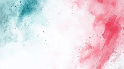 Fototapeta premium Abstract Watercolor Splash Teal and Pink Composition, Watercolor Texture, Artistic Background Watercolor, Abstract art