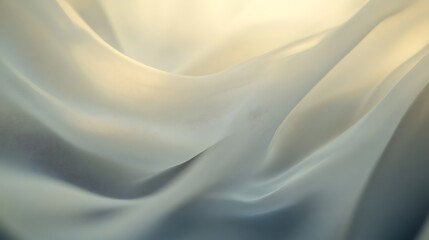 Obraz premium Soft Draped Fabric Showing Light Texture and Waves