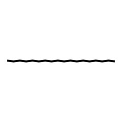 Zigzag black line. Border line. Zigzag lines. Vector