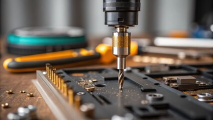 A macro perspective emphasizes the meticulous craftsmanship in the assembly process