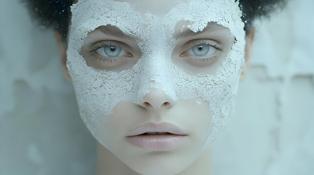 Facial Mask Cracks and Dries, Skincare, Beauty