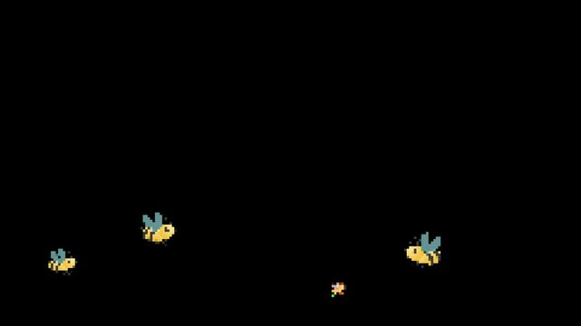 bee, emoji, animated, insect, cute, honey, buzzing, nature, flower, pollination, yellow, black, wings, honeycomb, motion, movement, animation, symbol, cheerful, happy, buzzing bee, animal, garden, spr