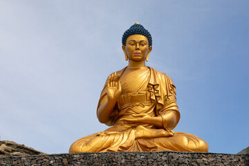 Fototapeta premium The largest Buddha statue in Russia. Republic of Tuva, Kyzyl