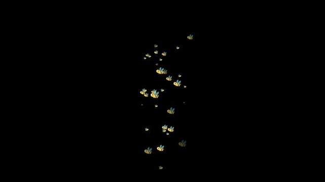 bee, emoji, animated, insect, cute, honey, buzzing, nature, flower, pollination, yellow, black, wings, honeycomb, motion, movement, animation, symbol, cheerful, happy, buzzing bee, animal, garden, spr